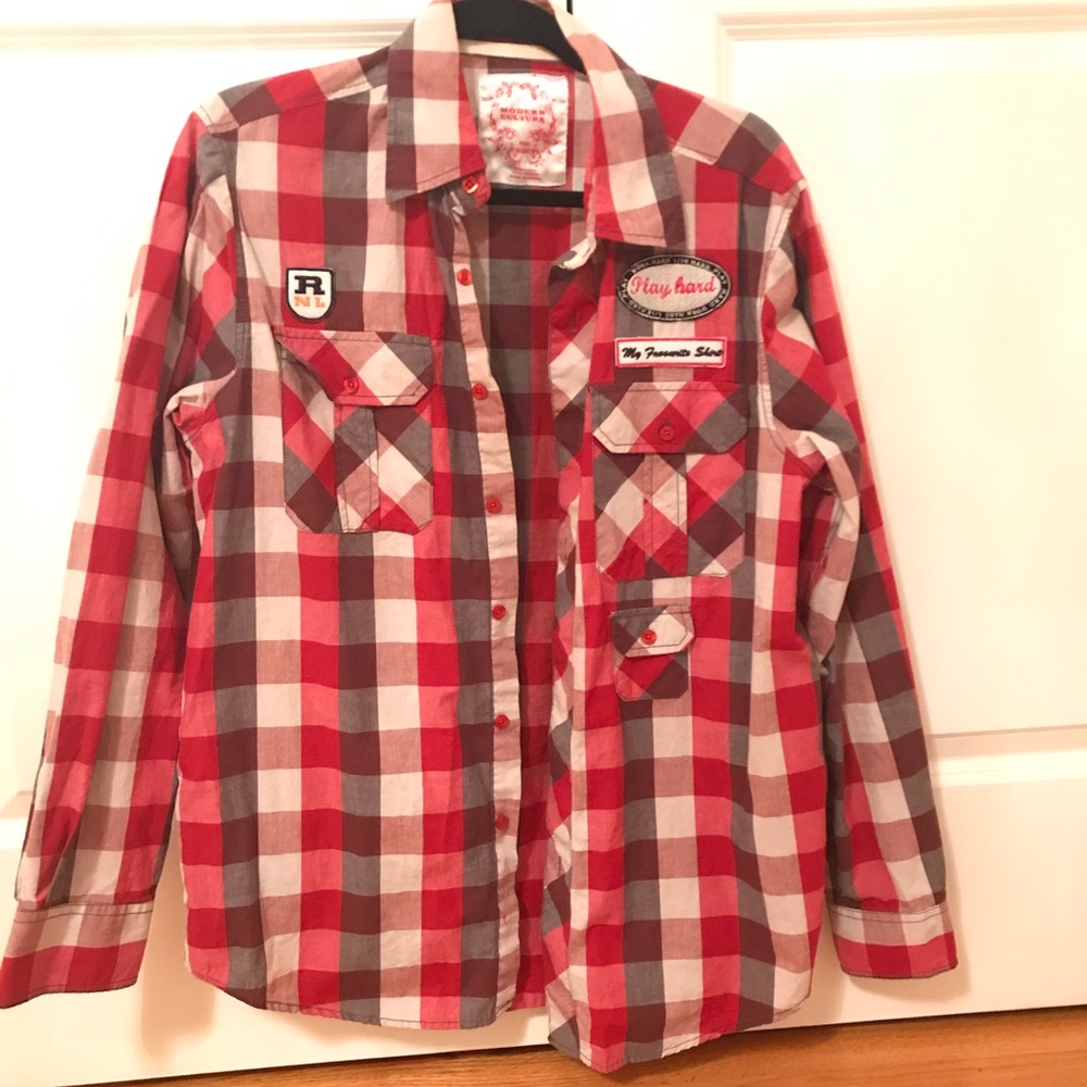 Modern Culture button down shirt, 100% cotton